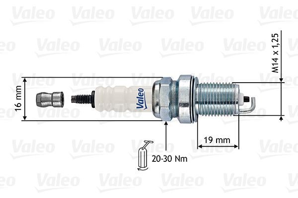 VALEO Tennplugg 246858 Tennplugger VALEO Skoda FELICIA 246858