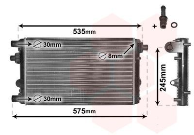 VAN WEZEL Radiateur 17002239 17002239 VAN WEZEL Radiateur Fiat 578_ prijs