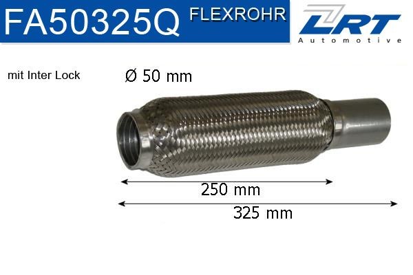 LRT Flexibele slang, uitlaatsysteem FA50325Q LRT FA50325Q Flexibele slang, uitlaatsysteem Ford Mondeo mk2 prijs