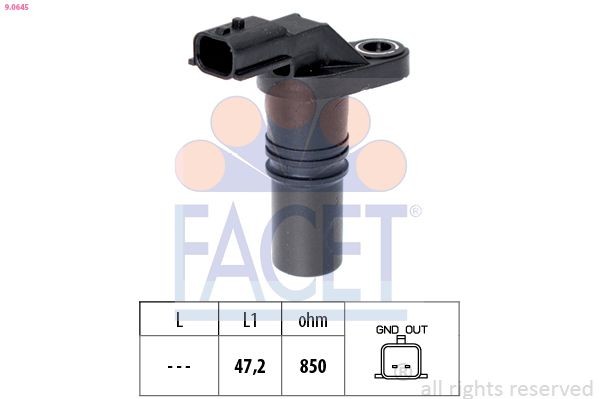 FACET Impulsgiver, veivaksel 9.0645 FACET 9.0645 Veivakselsensor MERCEDES-BENZ B-Klasse hva koster