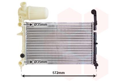 VAN WEZEL Radiateur 17002101 VAN WEZEL 17002101 originele Radiateur Fiat Tempra 159 kosten