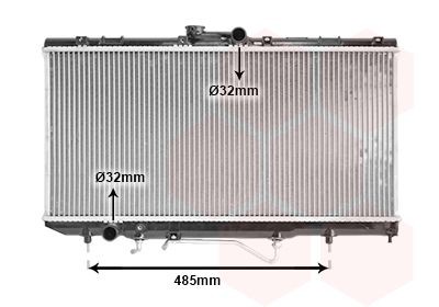 VAN WEZEL Radiaator, mootorijahutus 53002146 Radiaator VAN WEZEL MR 2 53002146 odav