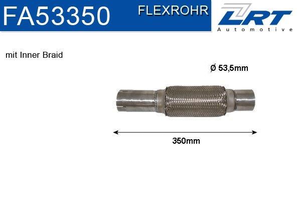 LRT Tubo flexível, sistema de escape FA53350 Tubo ondulado sistema de escape LRT SEICENTO FA53350 baratos
