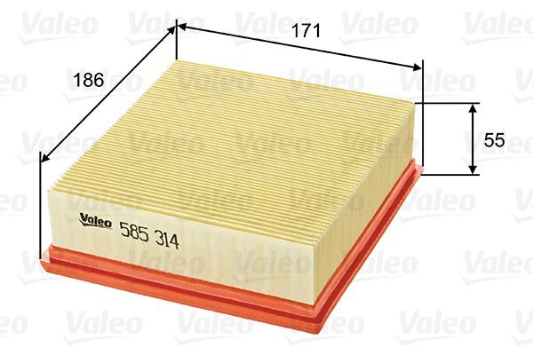 VALEO Filtro de ar 585314 Filtro de ar SUZUKI VALEO 585314
