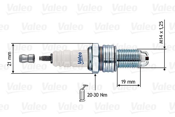 VALEO Tændrør 246907 Tændrør VALEO Saab 9-7X 246907