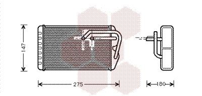 VAN WEZEL Permutador de calor, aquecimento do habitáculo 02006104 VAN WEZEL 02006104 Radiador de sofagem Fiat STILO baratos