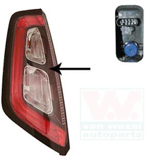 VAN WEZEL Fanale posteriore 1619923 VAN WEZEL 1619923 Fanale posteriore Fiorino I Van (147) prezzo