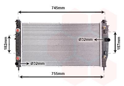 Radiators, Motora dzesēšanas sistēma VAN WEZEL 07002054 VAN WEZEL 07002054: Dzesēšanas radiatori Chrysler 300 2022