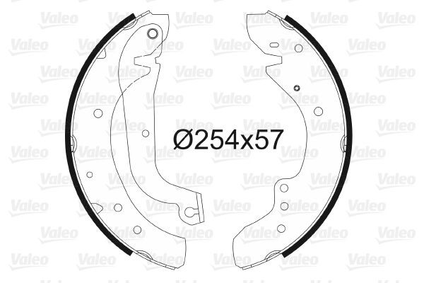 VALEO Bromsbacksats 562631 562631 VALEO bromsbacksats Opel FRONTERA