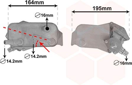 VAN WEZEL Automatic transmission oil cooler 06003350 06003350 VAN WEZEL LEXUS automatic transmission oil cooler