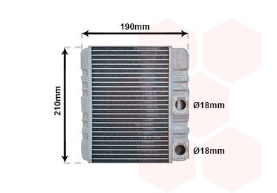 VAN WEZEL Radiateur de chauffage 06006211 06006211 Radiateur de chauffage JAGUAR XJ VAN WEZEL