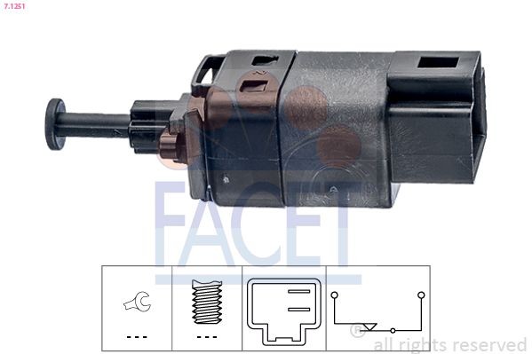 FACET Bremslichtschalter 7.1251 7.1251 Bremspedalschalter CHEVROLET SPARK FACET kaufen