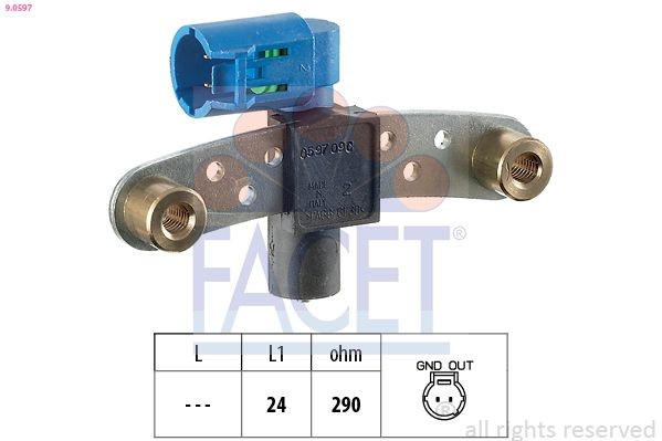 FACET Capteur PMH 9.0597 Capteur regime moteur FACET ALASKAN 9.0597 pas cher