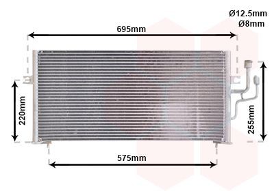 Condensador, ar condicionado VAN WEZEL 32005119 VAN WEZEL 32005119 Condensador ac MITSUBISHI LANCER 1999