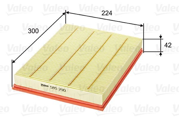 VALEO Luftfilter 585290 VALEO 585290 Luftfilter Opel Zafira B original