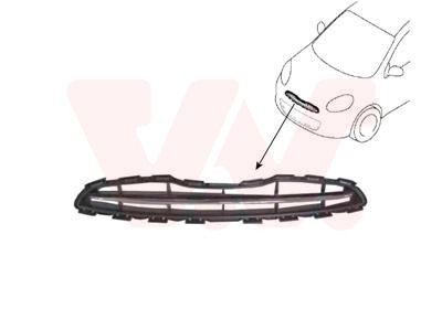 VAN WEZEL Grill 3334510 VAN WEZEL 3334510 Grill NISSAN Micra IV Hatchback (K13) 1.5 99 hj 2011