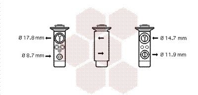 VAN WEZEL Expansieventiel airco 06001362 06001362 Expansieventiel airco MINI Cabrio VAN WEZEL