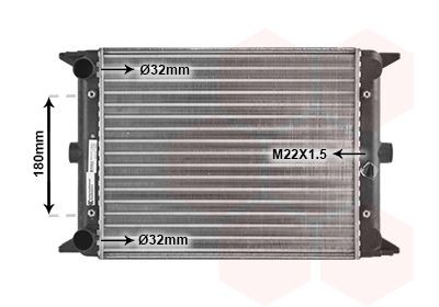 VAN WEZEL Kühler, Motorkühlung 58002012 58002012 Wasserkühler VW T-ROC VAN WEZEL kaufen