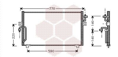 VAN WEZEL Kondensator, klimaanlegg 13005182 VAN WEZEL 13005182 AC kondensator Nissan Primera P11 Sedan til en fordelagtig pris