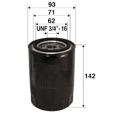 Oliefilter VALEO 586024 VALEO 586024 Oliefilter DAEWOO LUBLIN 2014