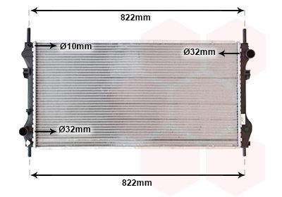 Radiator, motorkjøling VAN WEZEL 18002318 VAN WEZEL 18002318 Radiator FORD TRANSIT 2005