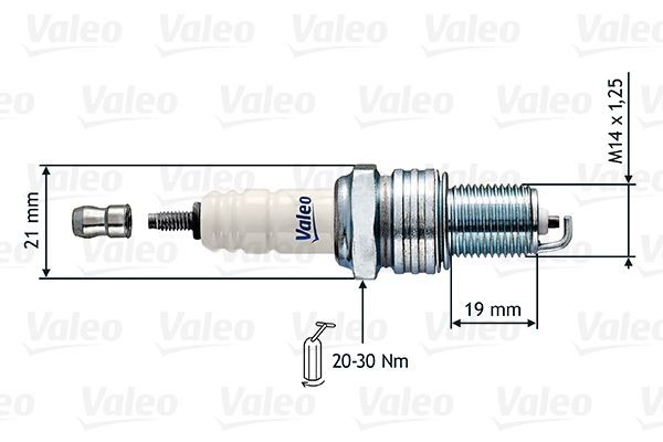 VALEO Bougie d'allumage 246857 Mazda 929 Bougie moteur VALEO 246857