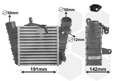Ιντερκούλερ VAN WEZEL 58004213 VAN WEZEL 58004213 Ψυγείο αέρα υπερπλήρωσης Volkswagen POLO 2002