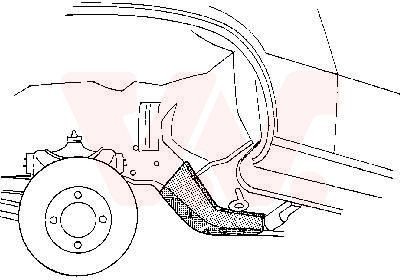 VAN WEZEL Pozdĺżny nosník 3710328 VAN WEZEL 3710328 Pozdĺżny nosník Opel Corsa A CC cena