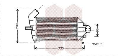 VAN WEZEL Intercooler 37004262 preço Intercooler Opel F35_ 37004262 VAN WEZEL