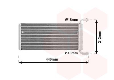 VAN WEZEL Soojusvaheti, salongiküte 30006441 VAN WEZEL 30006441 Salongi radiaator Mercedes Vito Mixto W639 originaal hind