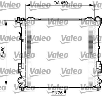 VALEO Radiaator, mootorijahutus 735504 Mootori jahutusradiaator VALEO Kia CEE'D 735504