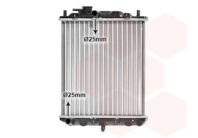 Radiateur VAN WEZEL 11002036 VAN WEZEL 11002036: Radiateur, koelvloeistof Daihatsu CUORE 1999