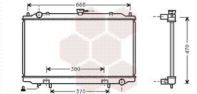 Køler, motorkøling VAN WEZEL 13002188 VAN WEZEL 13002188: Radiator Nissan MAXIMA 2021