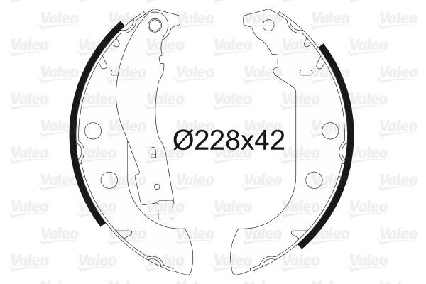 VALEO Σετ σιαγόνων φρένων 562059 Σιαγώνες VALEO DURANGO 562059 φθηνά