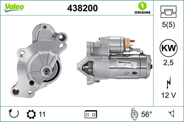 VALEO Starteris 438200 VALEO 438200 Starteris