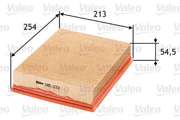 VALEO Luftfilter 585033 VALEO 585033 Motorluftfilter VAUXHALL Frontera Mk2 (B) SUV (U99) Kosten