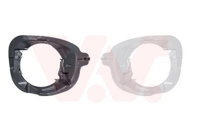 VAN WEZEL Support, phare antibrouillard 1555594 Composants pour projecteur antibrouillard VAN WEZEL GLE 1555594 pas cher