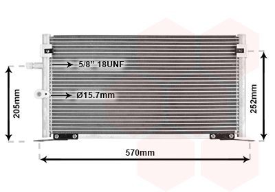 VAN WEZEL Kondensator, klimaanlæg 53005265 Aircondition kondensator VAN WEZEL Toyota URBAN CRUISER 53005265
