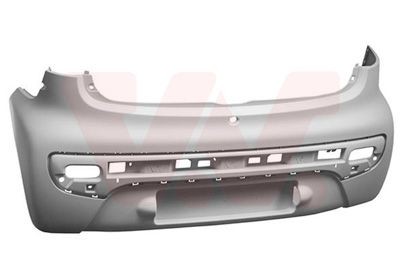 Achterbumper VAN WEZEL 4019544 VAN WEZEL 4019544: Achterbumper en voorbumper Citroen C1 2020