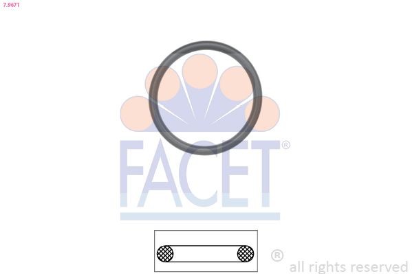 FACET Guarnizione, Termostato 7.9671 7.9671 Guarnizione termostato OPEL GRANDLAND X FACET costo