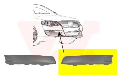 VAN WEZEL Blende, Stoßfänger 5839583 5839583 VAN WEZEL VW Sharan 7n Zierleiste, Stoßstange kaufen