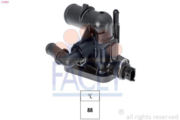 FACET Termostaat, Jahutusvedelik 7.8783 Termostaat FACET Fiat 124 7.8783