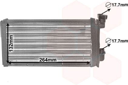 VAN WEZEL Permutador de calor, aquecimento do habitáculo 06006022 VAN WEZEL 06006022 Radiador do ar quente BMW X1 (U11) baratos