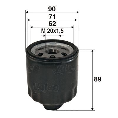 VALEO Oljefilter 586004 VALEO 586004 Oljefilter RENAULT 25 hva koster