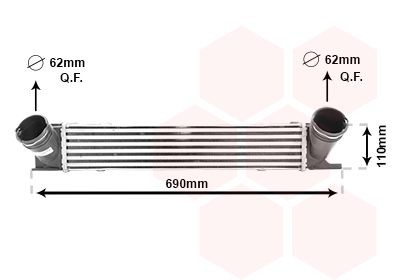 VAN WEZEL Intercooler 06004378 06004378 Intercooler VAN WEZEL BMW Z4