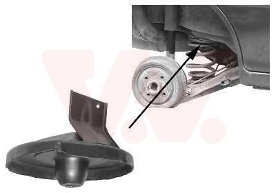 VAN WEZEL Fjädersäte 3730397 3730397 VAN WEZEL fjäderskål Peugeot 106