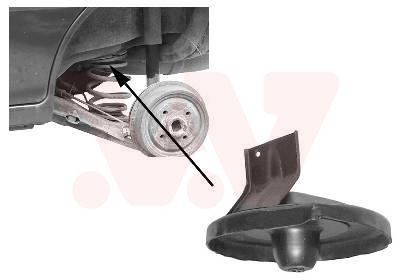 VAN WEZEL Fjærskive 3730398 3730398 Fjærskive SAAB 9-5 VAN WEZEL