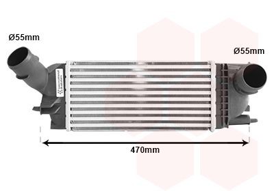 VAN WEZEL Chladič plniaceho vzduchu 40004336 40004336 Intercooler VAN WEZEL PEUGEOT 3008