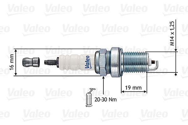 VALEO Spark plug 246870 246870 VALEO spark plugs for NISSAN MICRA