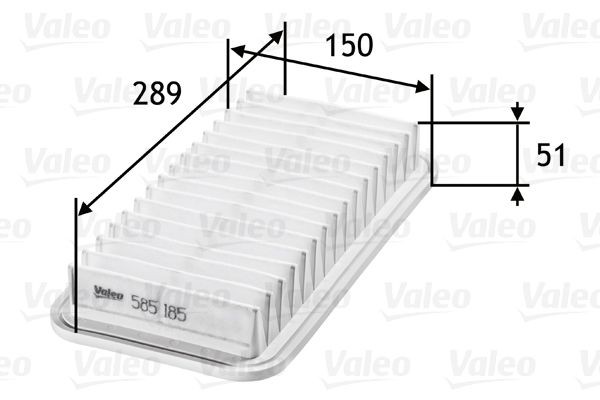 VALEO Luftfilter 585185 585185 Luftfilter SUBARU LEVORG VALEO